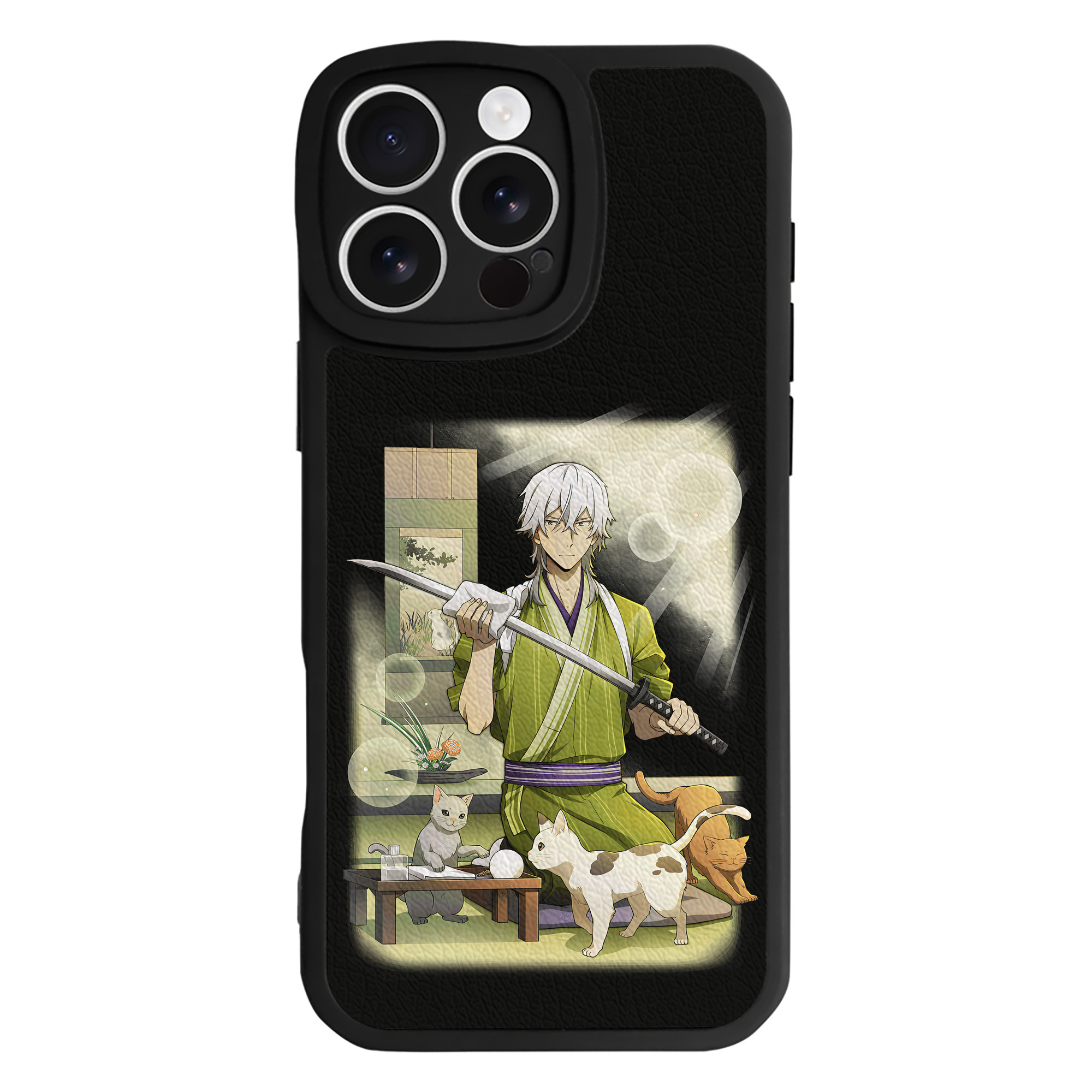 （画像用） 文豪ストレイドッグス Bungo Stray Dogs 【iPhone 16シリーズ対応】シリコンスマホケース（レザー調） 材質：シリコン